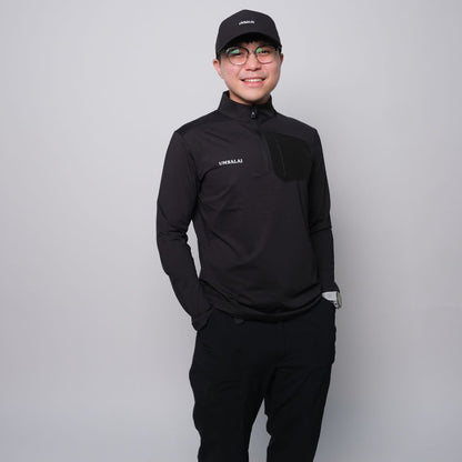 Umbalai "Endeavor" Quarter-Zip – Stealth Black