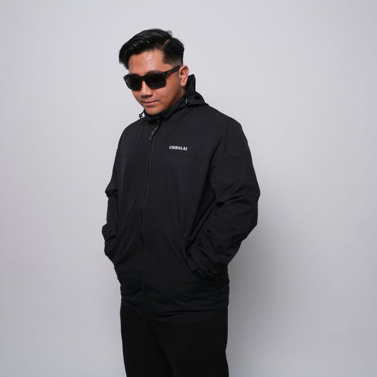 Umbalai "Dare to Try" Windbreaker – Onyx Black