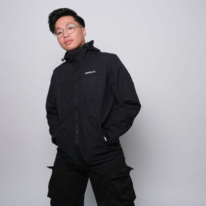 Umbalai "Dare to Try" Windbreaker – Onyx Black