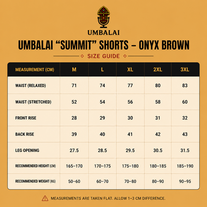 Umbalai "Summit" Shorts - Onyx Black