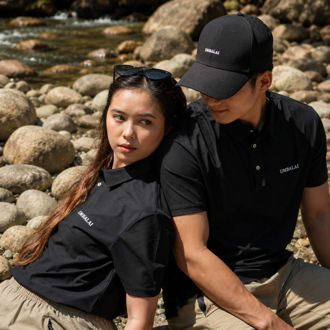 Umbalai "Summit" Polo - Onyx Black